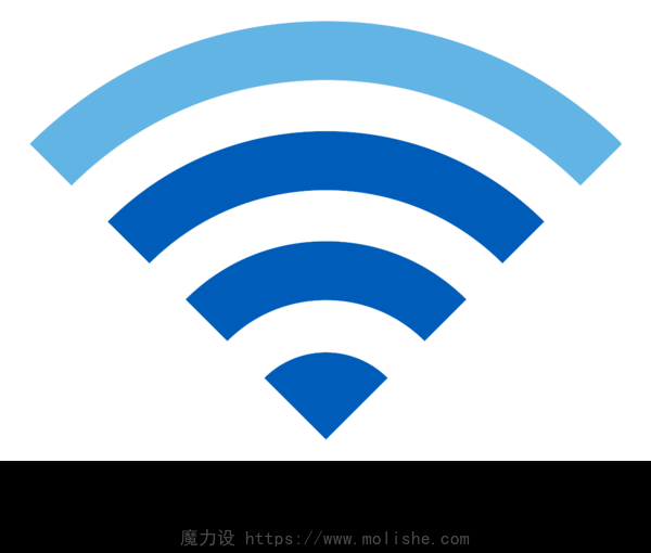 无线WIFI符号图标矢量素材